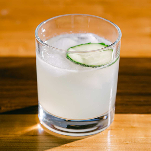 Rock 12 California Gin, Cucumber Gin Fizz